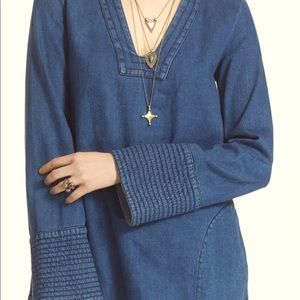 Free People Denim Tunic
